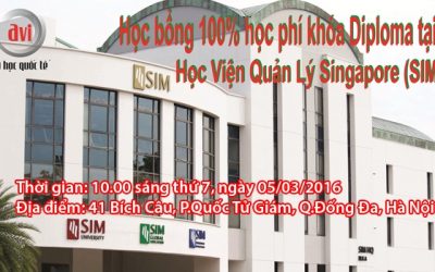 Cơ hội giành học bổng 100% từ học viện quản lý Singapore (SIM)