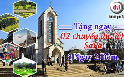 Tặng ngay 02 chuyến du lịch Sapa cho 10 khách hàng đầu tiên đăng ký du học trong tháng 1/2017