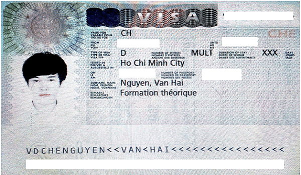 Visa Du Học Thụy Sĩ: Nguyễn Văn Hải &#8211; Trường Swiss IM&#038;H, Thụy Sĩ