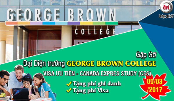 Hội thảo du học Canada: Cơ hội học tập tại trường George Brown College với visa ưu tiên.