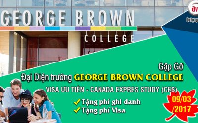 Hội thảo du học Canada: Cơ hội học tập tại trường George Brown College với visa ưu tiên.