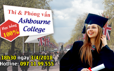 Thi và phỏng vấn học bổng 100% trường Ashbourne college