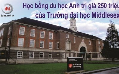 Học bổng du học anh trị giá 250 triệu của trường đại học Middlesex