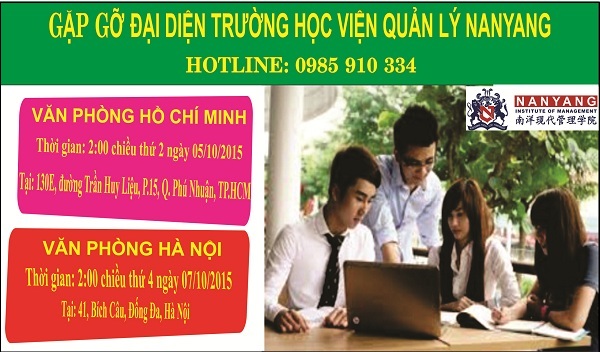 Gặp gỡ đại diện trường học viện quản lý Nanyang Singapore