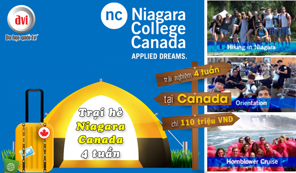 Chương trình du học hè Canada cùng Niagara College 2018
