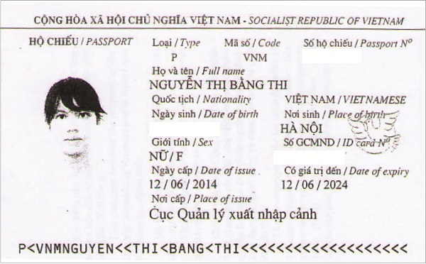 hộ chiếu bằng thi