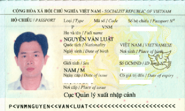 hộ chiếu nguyễn văn luật