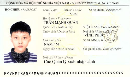hộ chiếu trần mạnh quân