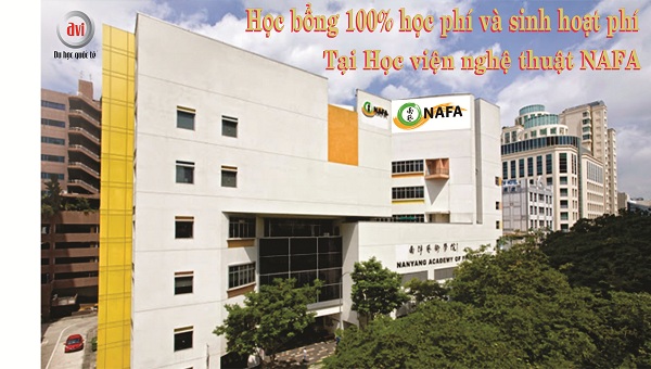 học bổng 100% tại trường nghệ thuật NAFA