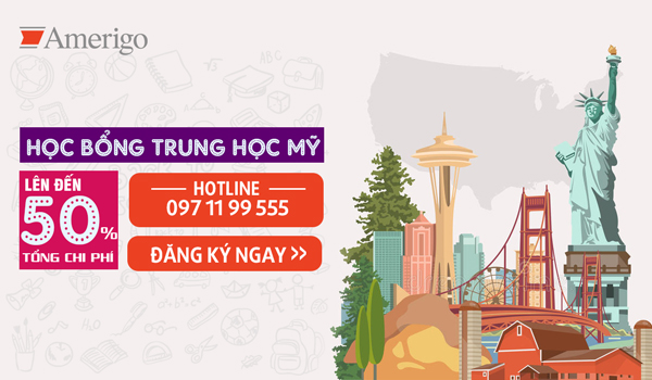 Học bổng THPT cho học sinh từ hệ thống trường Amerigo