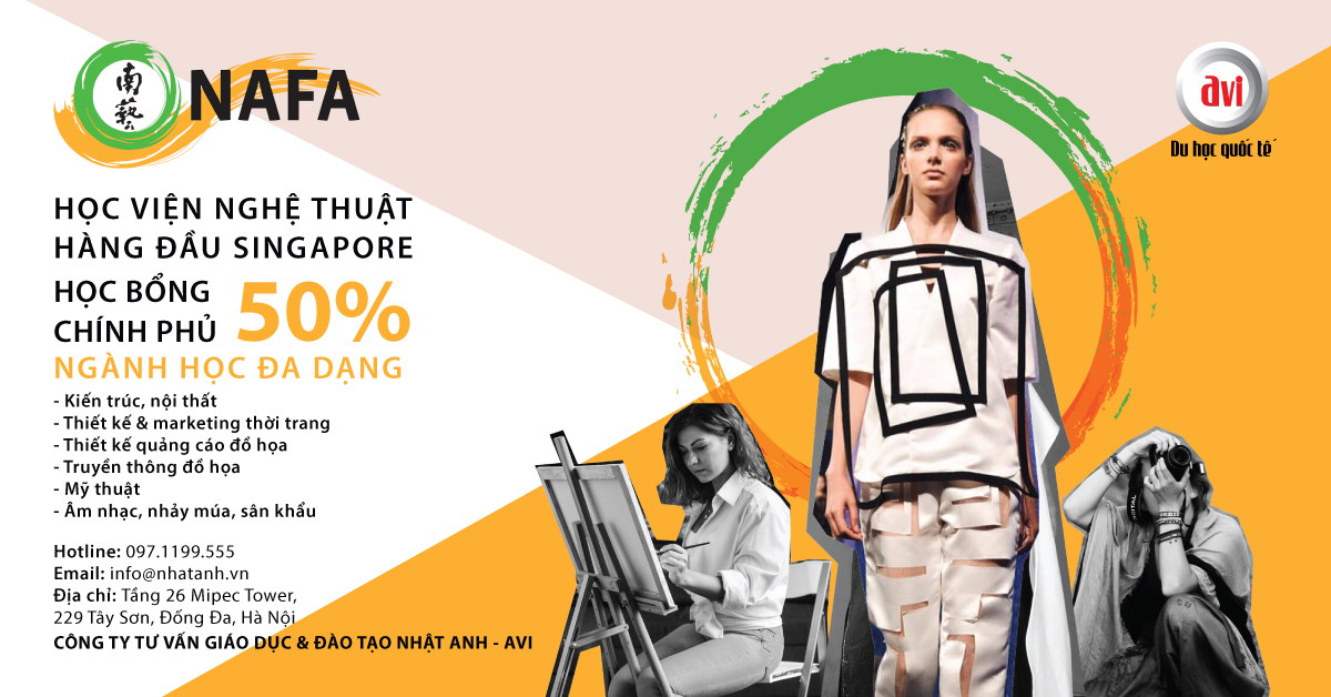 Học bổng chính phủ 50% tại Học viện NAFA, Singapore