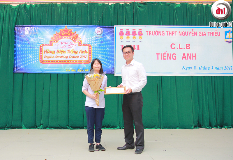 Giải khuyến khích cuộc thi Hùng Biện Tiếng Anh 2017