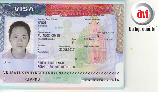Visa du học hè Mỹ, bạn Từ Vũ Ngọc Quyên