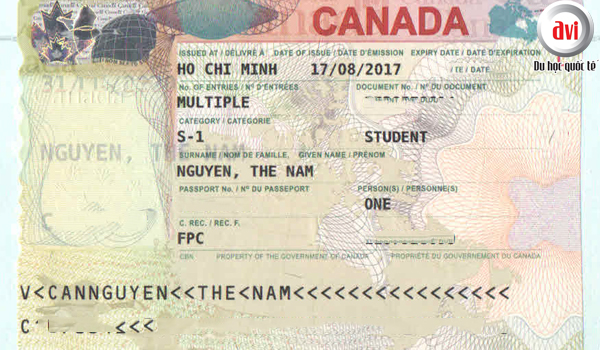 Visa du học Canada bạn Nguyễn Thế Nam