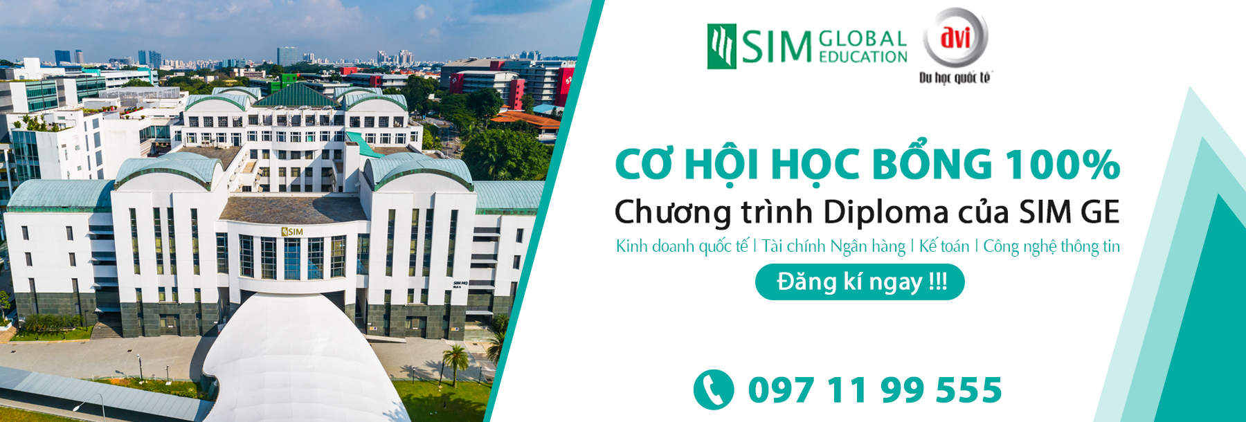 Học bổng 100% học phí khóa Cao đẳng từ học viện đào tạo hàng đầu Singapore &#8211; SIM