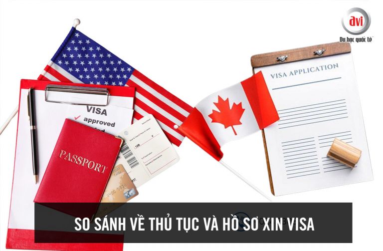 So sánh về thủ tục và hồ sơ xin visa