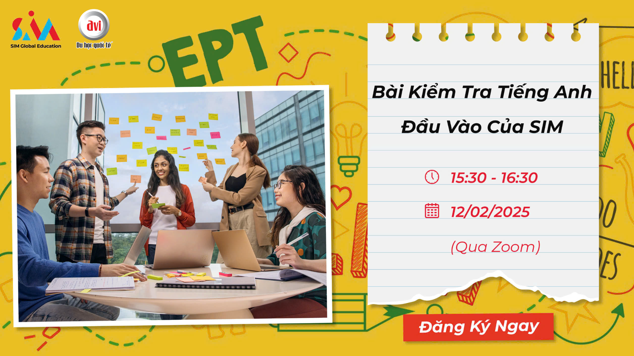 BÀI THI TIẾNG ANH ĐẦU VÀO (EPT) TẠI SIM