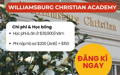 WILLIAMSBURG CHRISTIAN ACADEMY (WCA) – NƠI KHỞI ĐẦU CHO NHỮNG LÃNH ĐẠO TRẺ CÓ TÂM VÀ TẦM
