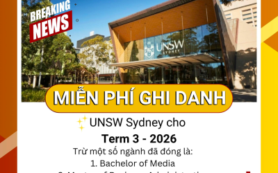 Cơ Hội Cuối Vào UNSW Kỳ Term 3/2026: Số Lượng Cực Giới Hạn & Ưu Đãi Độc Quyền Từ Du Học Quốc Tế AVI