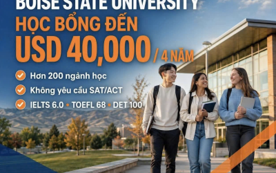 CHUẨN BỊ KỲ SPRING 2027: SĂN HỌC BỔNG ĐẾN $40,000 CHO 4 NĂM TẠI BOISE STATE UNIVERSITY